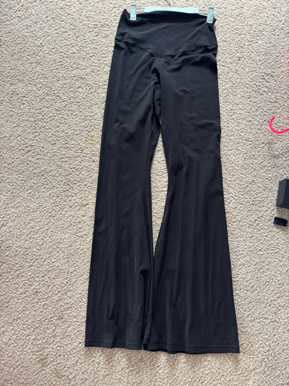 Black Offline By Aerie High-Waist Flared Leggings